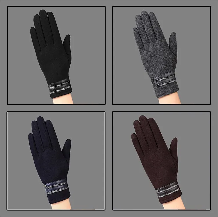 Роскошные кожаные мото Guantes PU лоскутные толстые перчатки мужские зимние перчатки мужские мотоциклетные теплые перчатки противоскользящие
