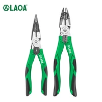 laoa electrical long nose pliers multifunction wire stripping pliers wire cutter cable terminal crimper