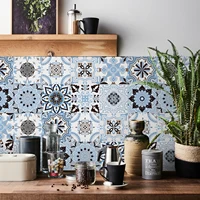 24pcs Self-Adhesive Tile Stickers Backsplash Kitchen Retro 3d Waterproof Mural Decal Bathroom Wall Decor Vinyl Paper