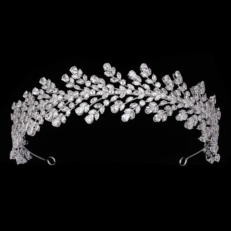 

Headwear And Crown HADIYANA New Gorgeous Retro Ladies Wedding Jewelry Bridal Hair Accessories Zircon BC6070 Haar Zubehör