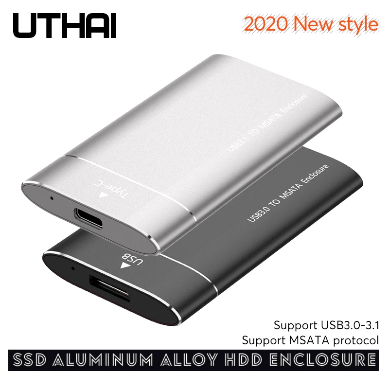 Корпус для жесткого диска UTHAI T37 MSATA на USB3.0 адаптер из алюминиевого сплава мини SATA