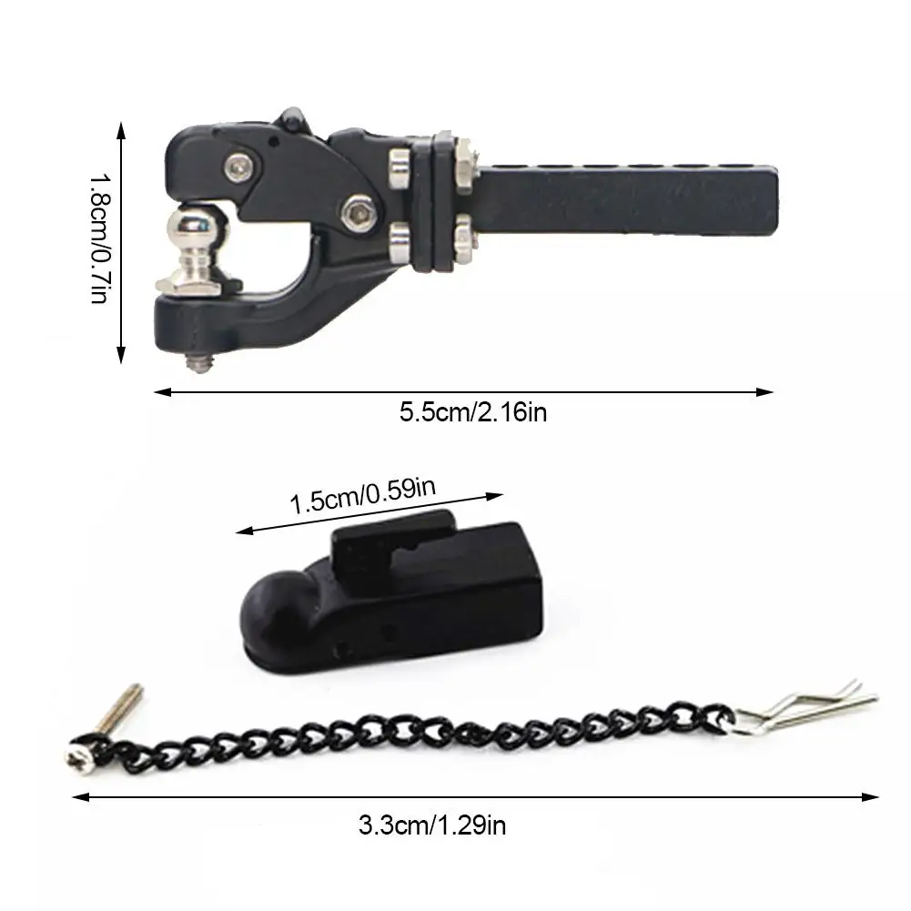 

Alloy Metal Simulation Climbing Car Trailer Hook Trailer Link Component For 90046 TRX4 Car
