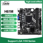 Материнская плата H61, LGA 1155, гнездо DDR3, Поддержка Intel Core I3 I5 I7 Xeon LGA1155, процессор для настольного компьютера, ОЗУ с HDMI VGA SATA USB 2,0