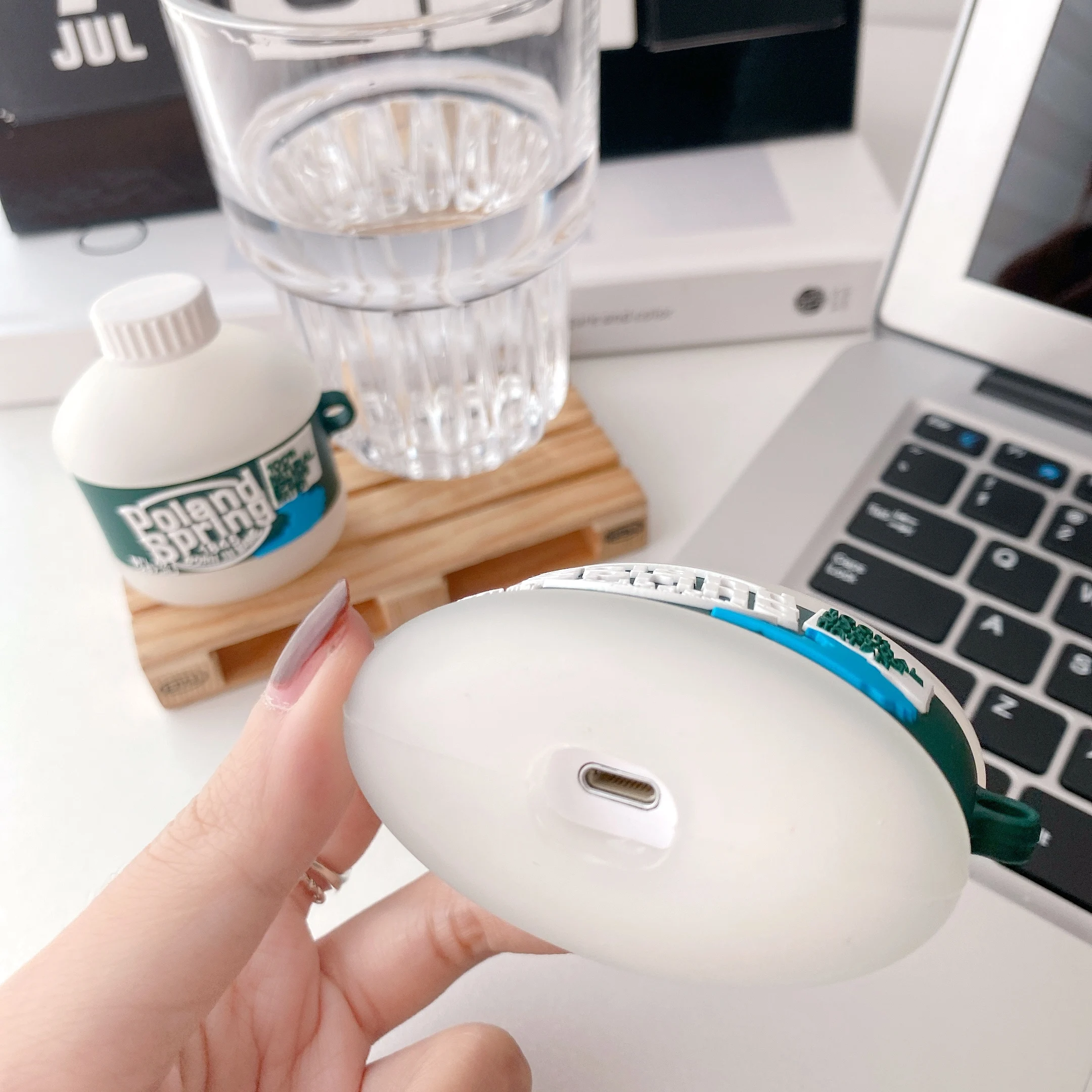 3D польская Весенняя коробка для наушников с минеральной водой Airpods Pro 1 2 защитный