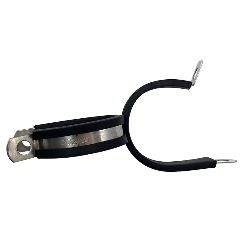 20 шт. 5/4 дюйма кабельные зажимы Нержавеющая сталь резиновые подушки хомуты