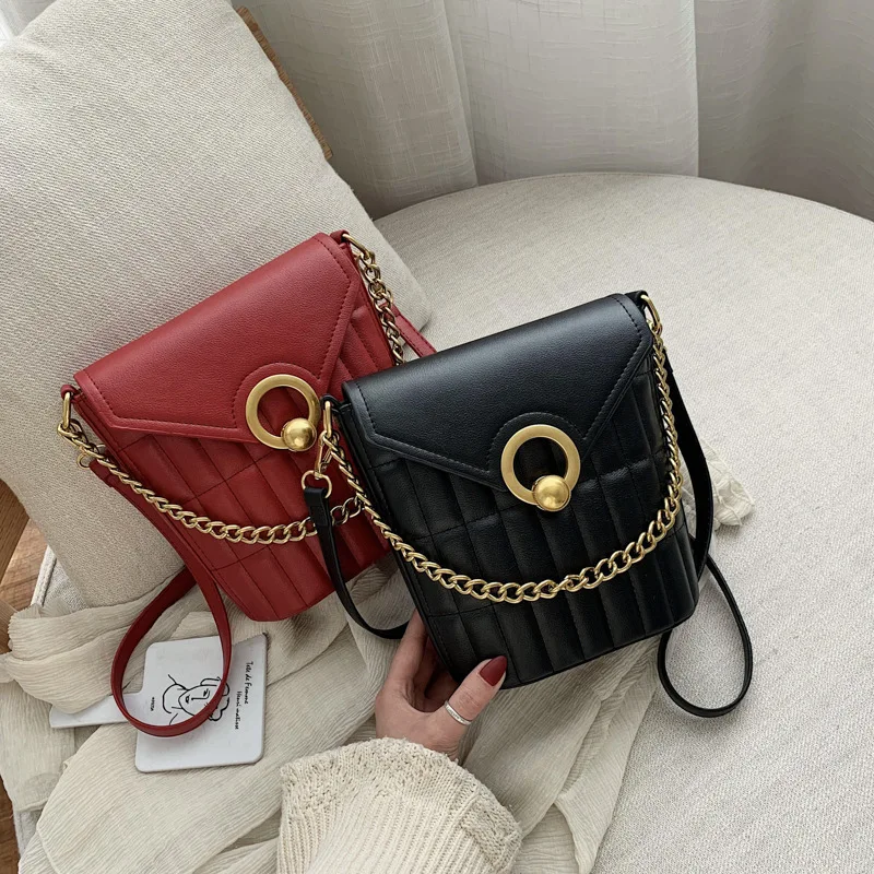 

Female Lattice Leather Crossbody Bags For Women 2020 Chain Shoulder Messenger Bag Ladies Hand Sling Luxury Handbags Designer #45