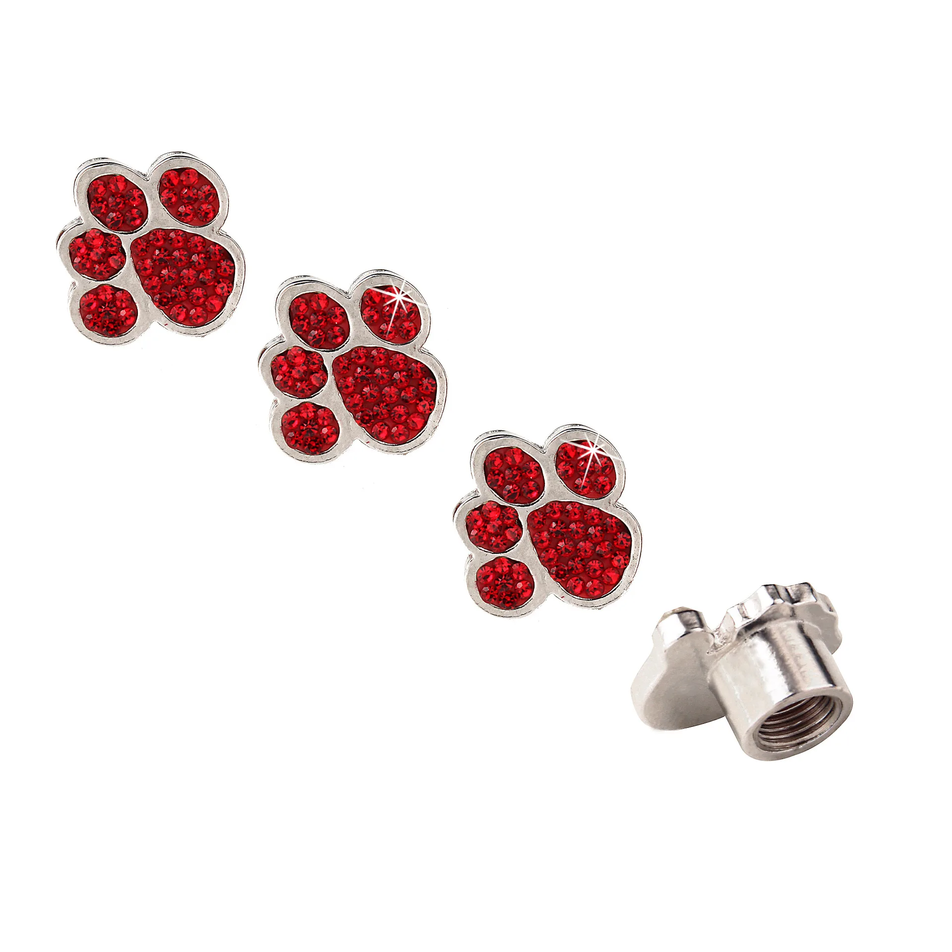 4 шт. полностью Алмазный новый колпачок для сердечника клапана Медвежья Лапа