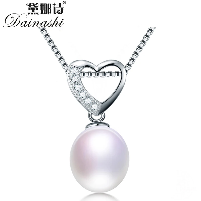 Женское Ожерелье с натуральным жемчугом Dainashi ожерелье из серебра 925 пробы