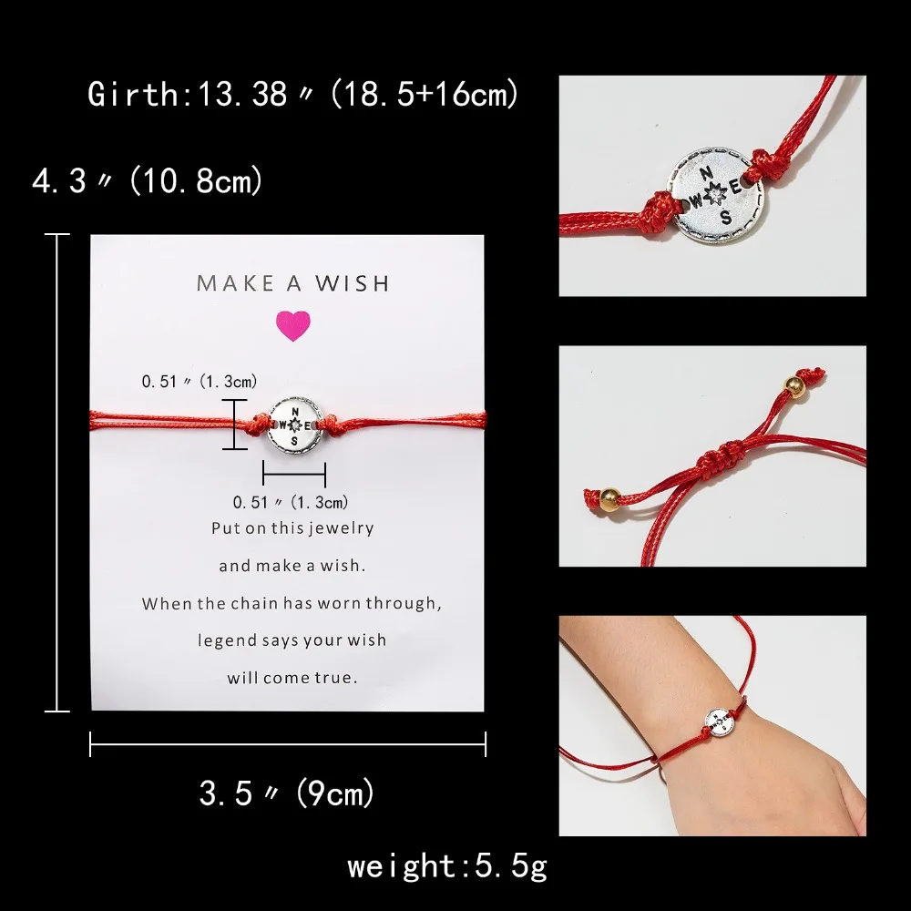 Belleper Make a Wish/Friendship/Mom Love Card Turtle Adjustable Fashion High Quality Bracelet Charm Female New Unique Jewelry