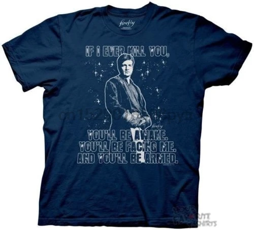 Светлячок мал если я когда либо убить вас лицензированных взрослых Футболка