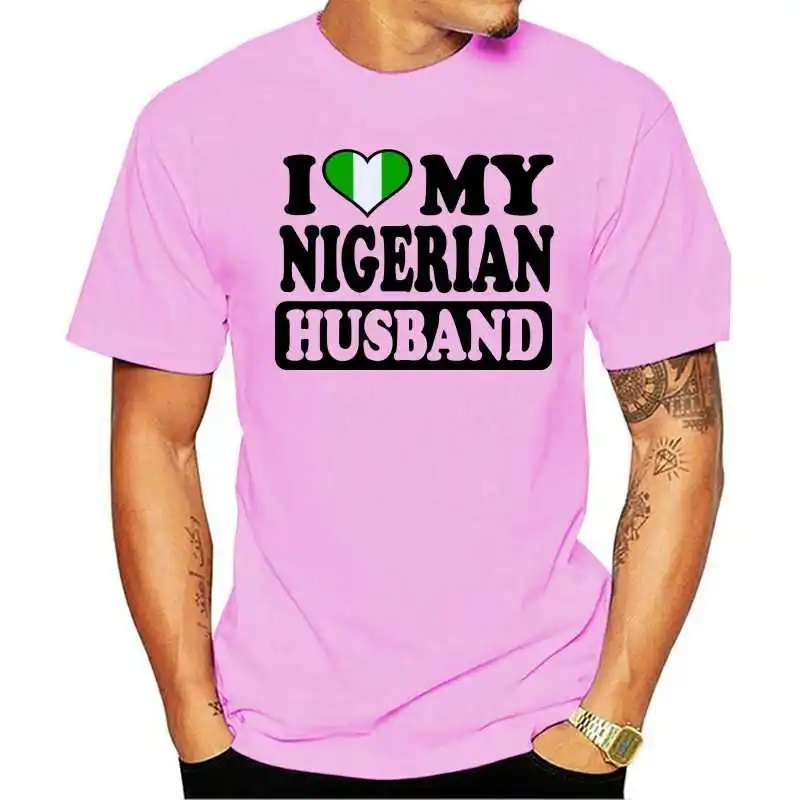 

New Mens Fashion Tshirt Funny Cool Novelty Nigerian Husband Nigeria Flag Slogan Joke Gifts Printed Short Sleeve Hipster Top Mens
