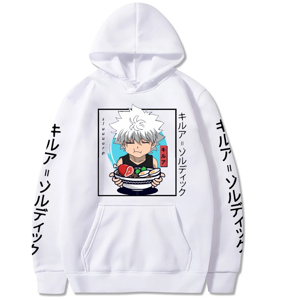 

Anime Hunter X Hunter Hoodies Killua Zoldyck Cosplay Hoodie Sweatshirts Casual Men Printed Pullover Tops