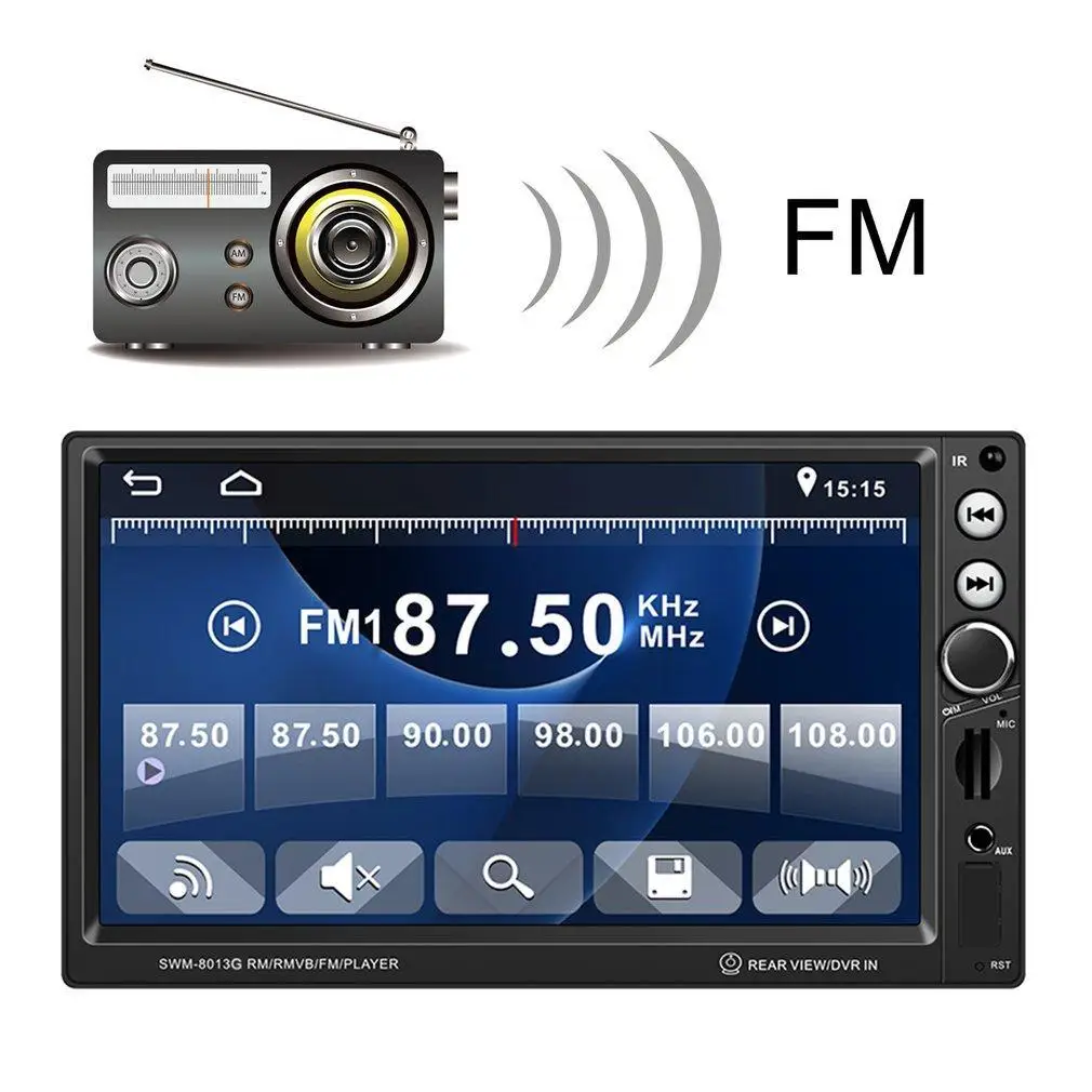 

7" HD 1080P Car DVD GPS Vehicle Audio Video Player USB + Camera LOT!