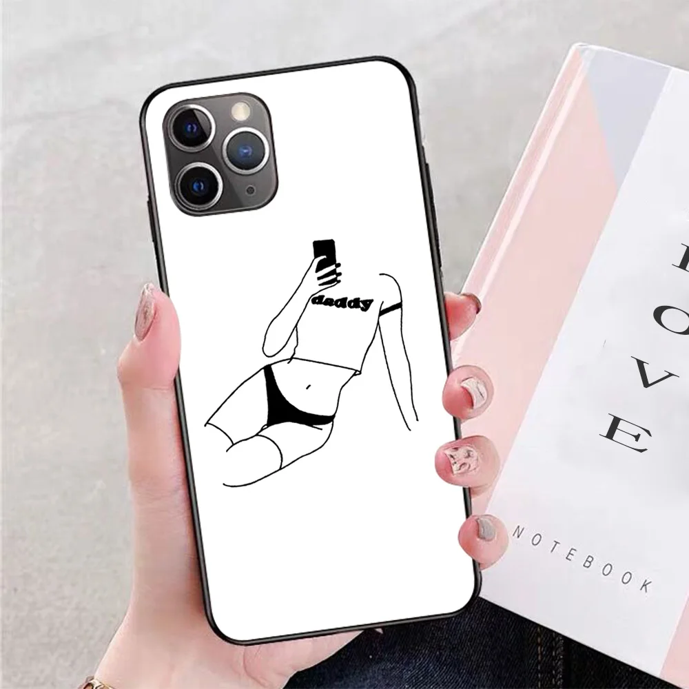 

For iPhone Daddy's girl Soft TPU Border Apple iPhone Case