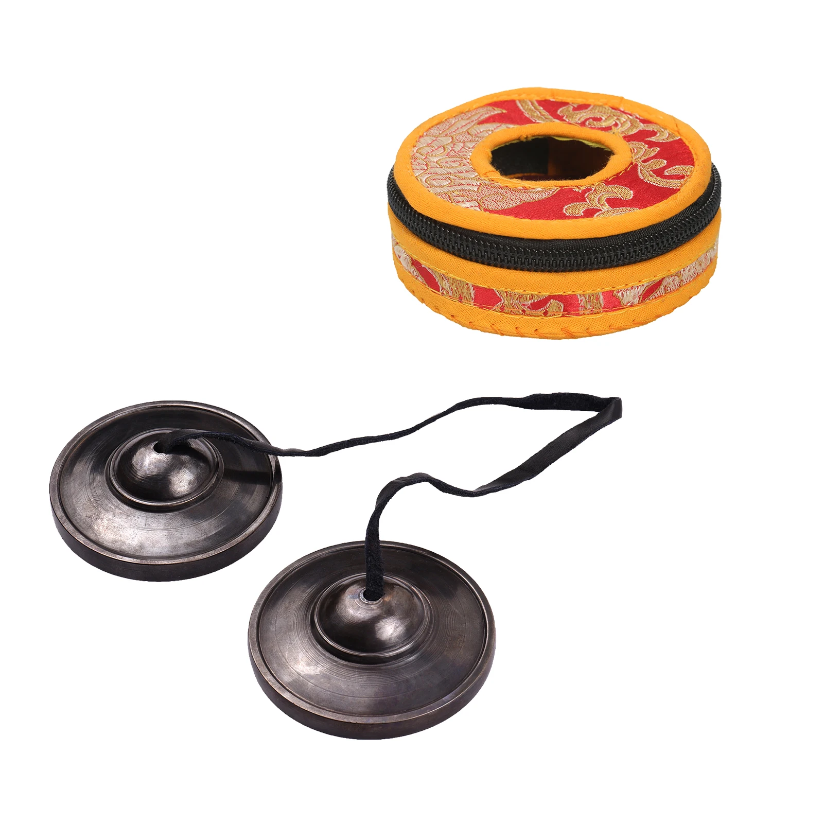 

3-дюймовая пленка бронза тарелки Белл маленькие тарелки музыкальный инструмент для медитации успокоения (78 мм)