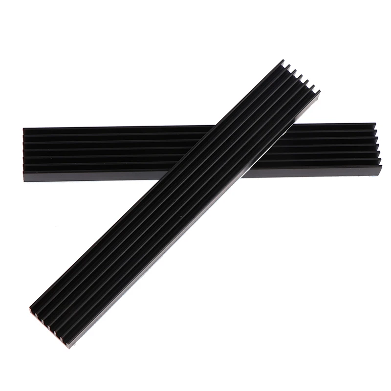 

100*14*6MM Aluminum Heatsink Panel Heat Sink CPU Power Amplifier Radiator 1Pc