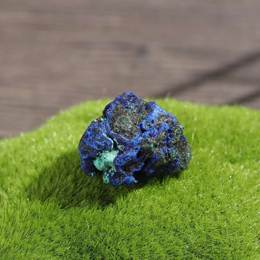 1 4 см натуральный Малахит Geode азуритовая руда минеральный необработанный