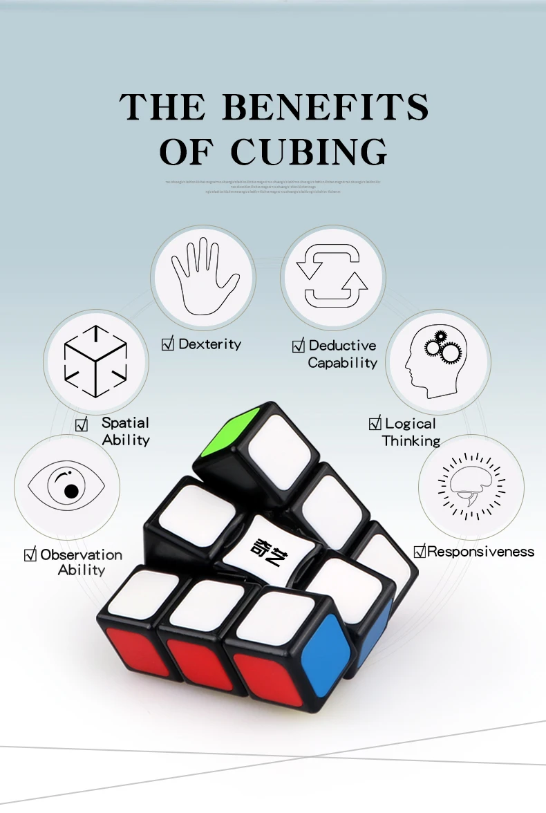 Qiyi 1x3x3 куб скоростная головоломка 133 магический куб qiyi 133 cubo magico антистресс игрушки для детей