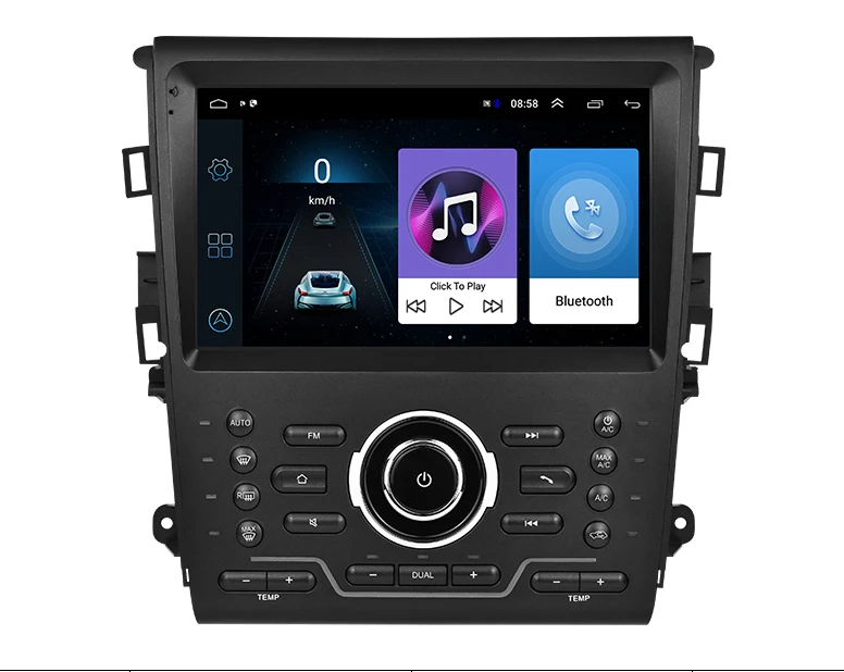 

9" octa-core 1280*720 QLED Screen Android 12 Car GPS Video Player Navigation For Ford Mondeo 2014-2017 High Version