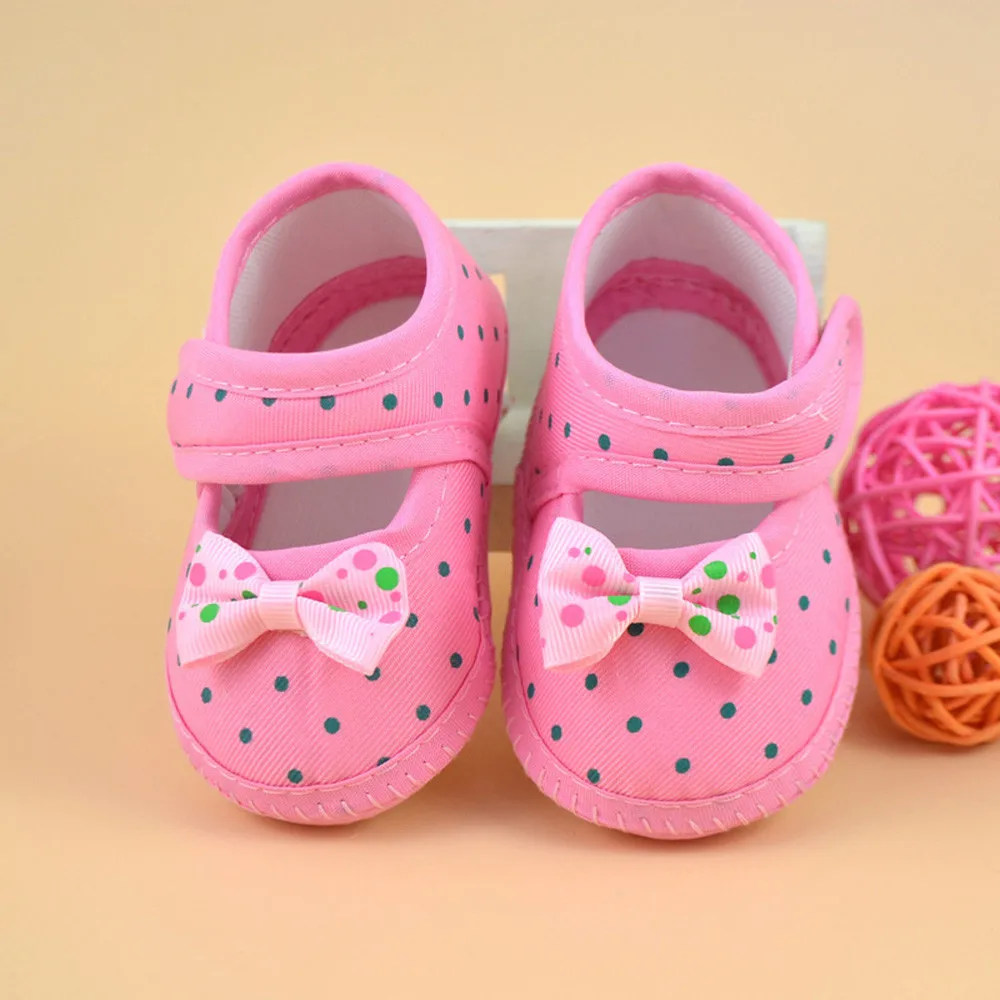 

Newborn Baby Bowknot Boots Soft Crib Shoes First Walkers Booties Cotton Comfortable Anti-slip Toddler Kids Girl Footwear Shoes