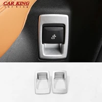for bmw x3 g01 x4 g02 2018 2019 abs mattecarbon fibre car rear seat adjustment switch cover trim car styling accessories 2pcs