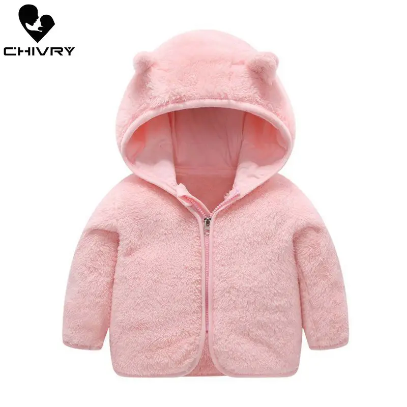 Детское шерстяное пальто с капюшоном на молнии для мальчиков и девочек Осень