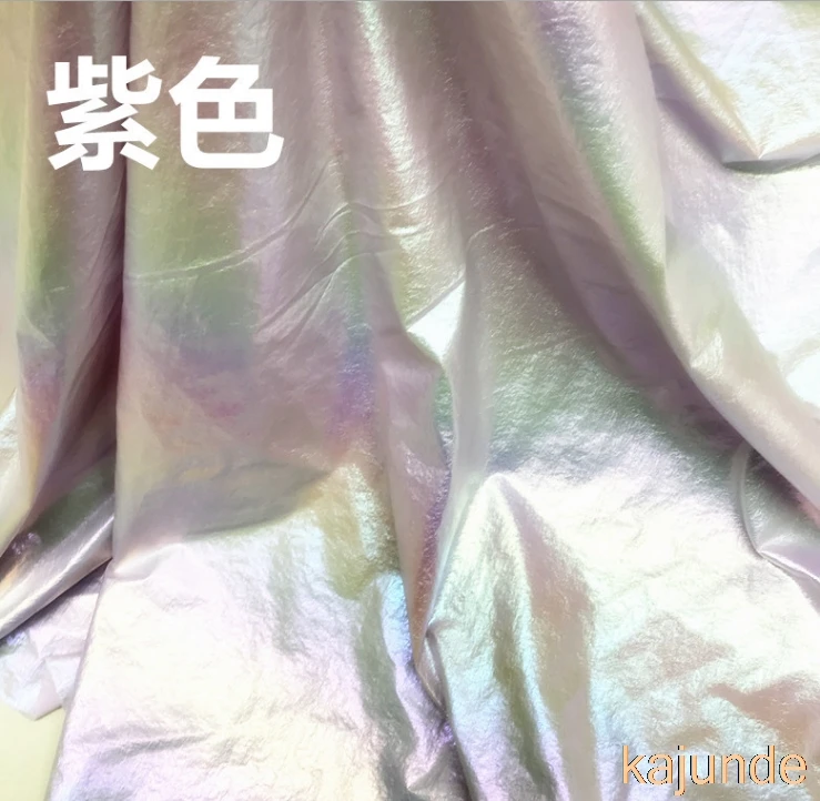 Перламутровый пуховик износостойкая металлическая блестящая кожа с