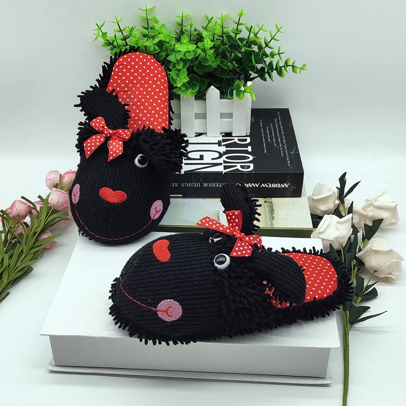 Cute Animal Slipper For Women Girls Fashion Kawaii Fluffy Winter Warm Slippers Woman Cartoon House Slippers Funny Shoes Gift