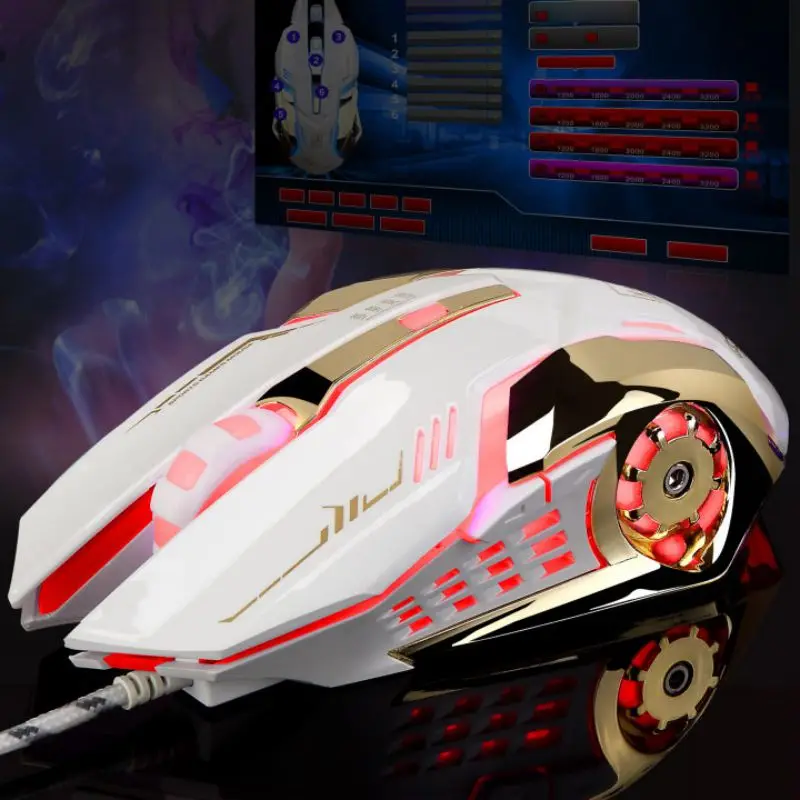 Аксессуары для компьютера персональный светодиодный проводная мышь ноутбука USB 1