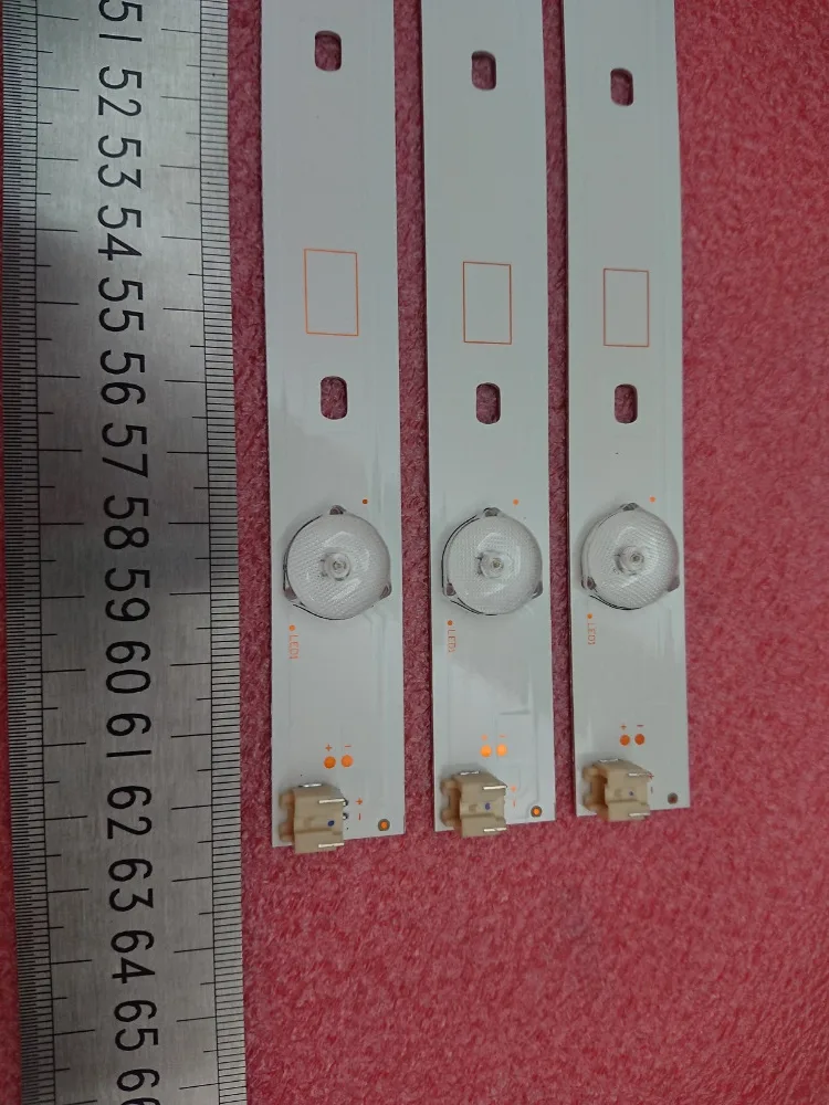 Комплект из 3 светодиодных лент с 6 светодиодами 627 мм для подсветки телевизора