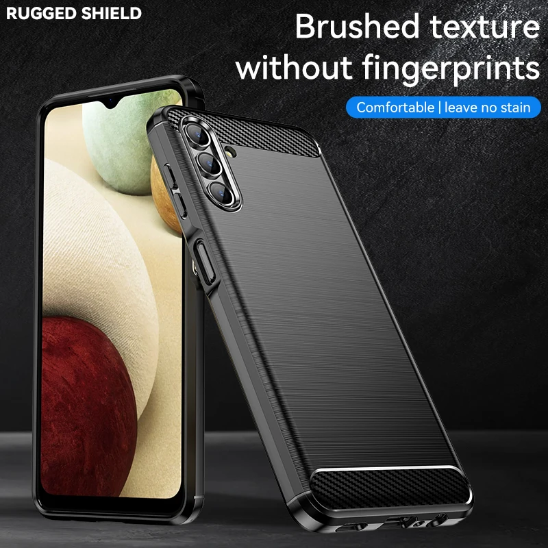 For Samsung Galaxy A13 Case Cover For Samsung Galaxy A13 A12 A03S A22 A52 Shell Soft Carbon Fiber Phone Bumper For Samsung A13