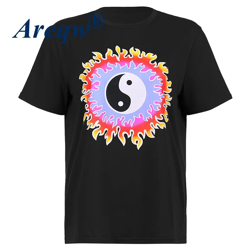 

Printed T-shirt Women 2021 New Personality Printed Loose Basic Short Sleeve T-shirt Women T-shirt Top