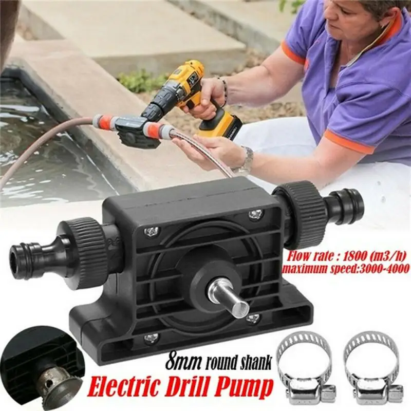 

Portable Electric Drill Pump Diesel Oil Fluid Water Pump Mini Hand Self-priming Liquid Transfer Pumps Home Garden Outdoor Tool