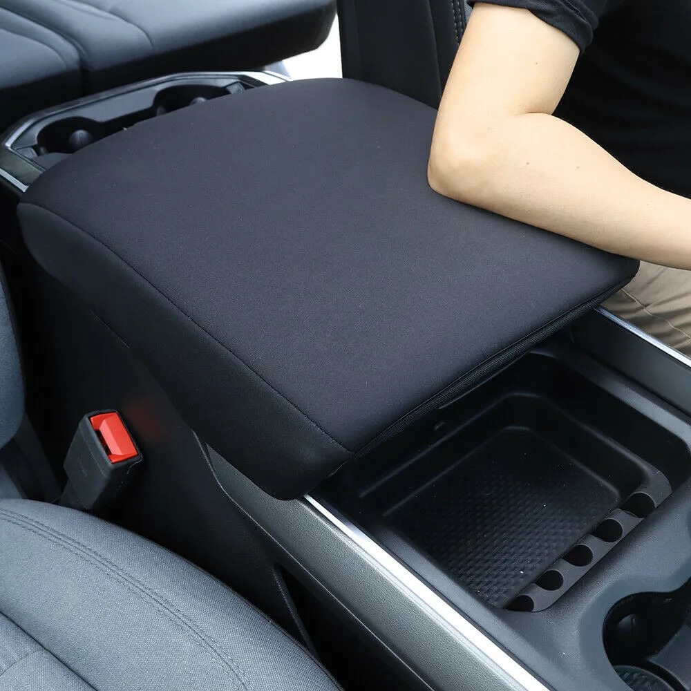 

For Dodge Ram 1500 2018-2020 Car Central Armrest Box Pad Cover Protector Black High-quality Neoprene Interior Accessories