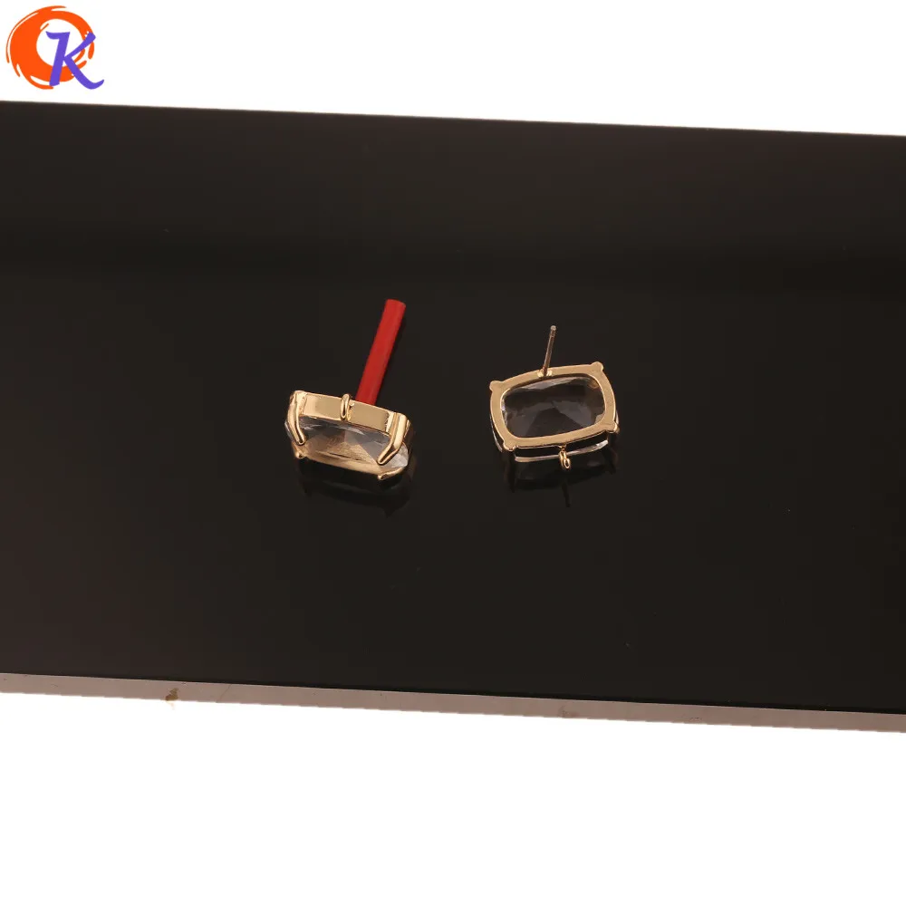 

Cordial Design 30Pcs 14*16MM Jewelry Accessories/Hand Made/DIY Jewelry Making/Earring Findings/Soft Pin/Crystal Earrings Stud