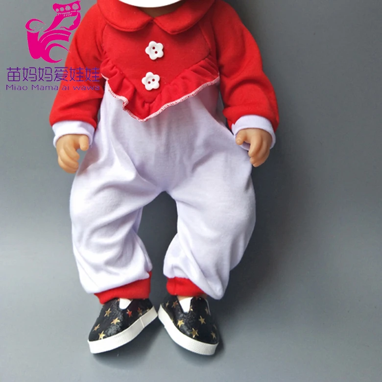 Красное платье с бантом подходит для детей 43 см Детская кукла одежда костюм 18