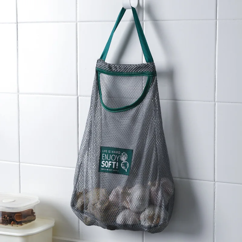 Hanging Vegetables Shopping Storage Bags Shopper Tote Mesh Net Woven Cotton Washable Shoulder Bag Home Kitchen Hand Totes | Дом и сад