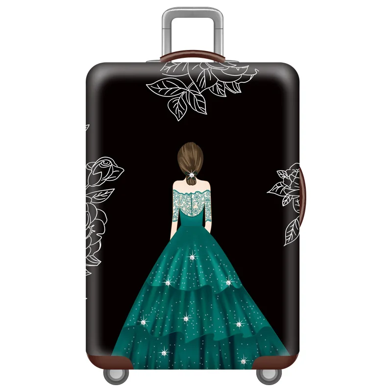 Новый эластичный чехол для защиты от пыли с рисунком | Багаж и сумки