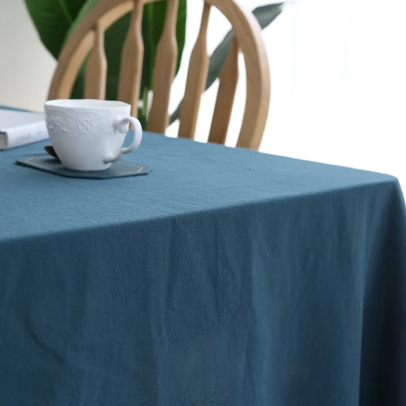 Однотонная скатерть Северная Европейская Ins гофрированная тканевая белая