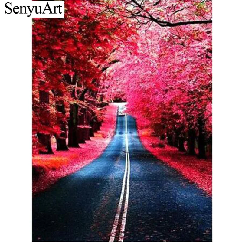 

SenyuArt 5D DIY Diamond Painting Full Drill Square Cross Stitch Tree Craft Embroidery Mosaic Landscape Handmade Room Home Decor