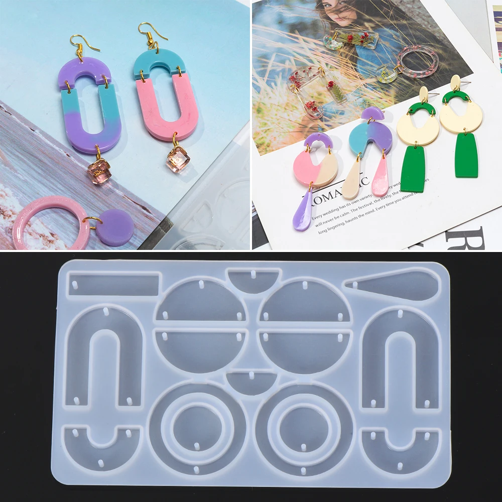 Рождественские серьги бусины искусственная смола силиконовая форма ручной