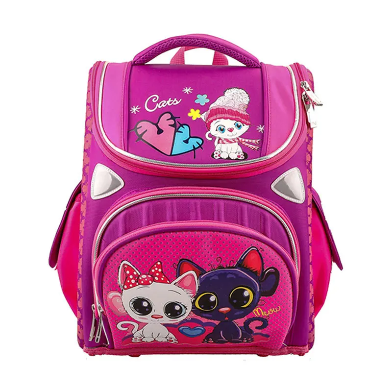 

New School Backpacks Boys Girls Orthopedic 3D Cartoon Butterfly Knapsack Children School Bags Kids Satchel Bag mochila escolar