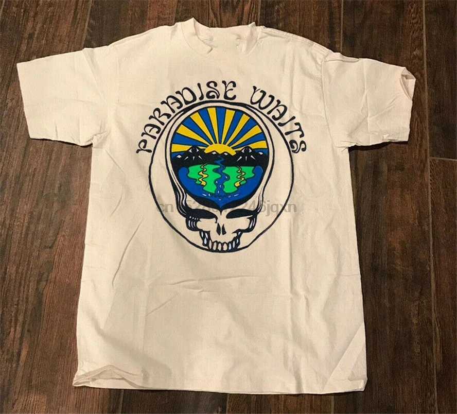 Рай ждёт редкого! Футболка с надписью Grateful Dead Go 1980 футболка круглым вырезом и Waits| |
