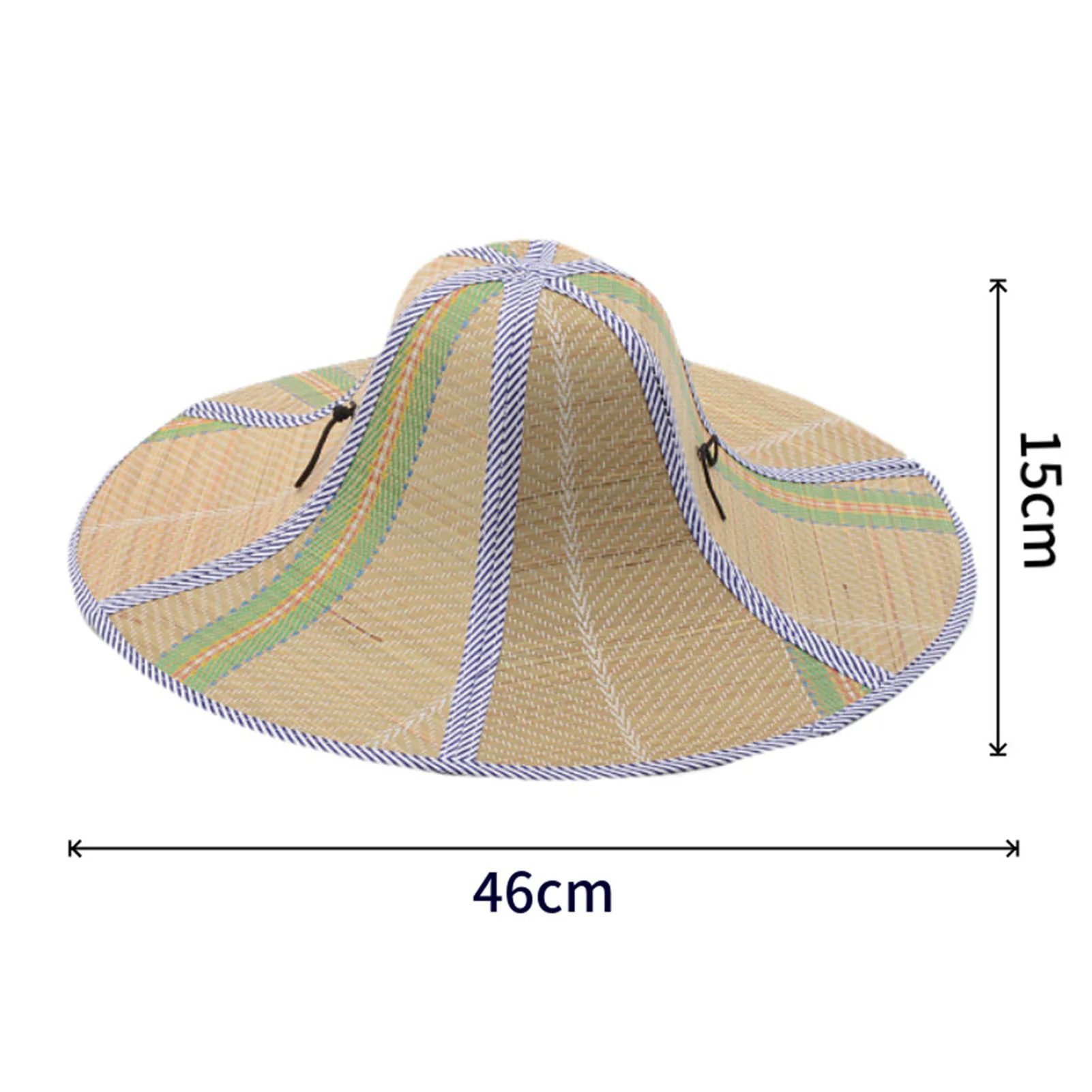 

Summer Fishing Straw Wide Brim Hat Fisherman Sun Hat Rattan Straw Hat Folding Anti-ultraviolet Garden Visor Hat Sunshade Hat