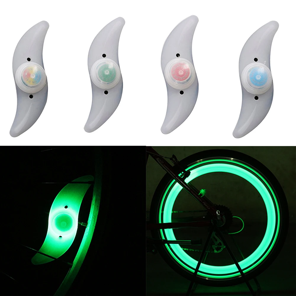 Силиконовая светодиодная подсветка на спицы велосипеда для колес аксессуары |