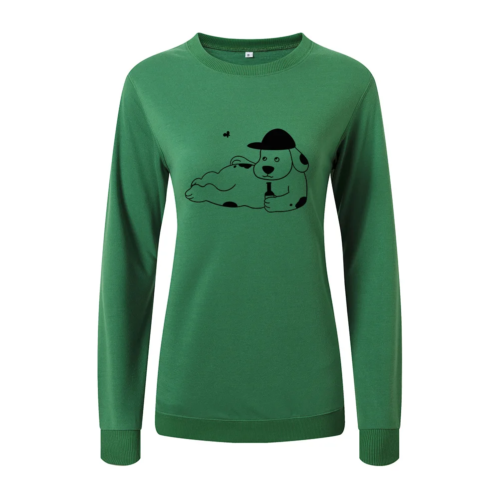 

Women Hoodies Sweatshirts Tops Female Casual Pullovers Cute Puppy Sweatshirt Spring Autumn Hoodie Pullover Streetwear Clothes