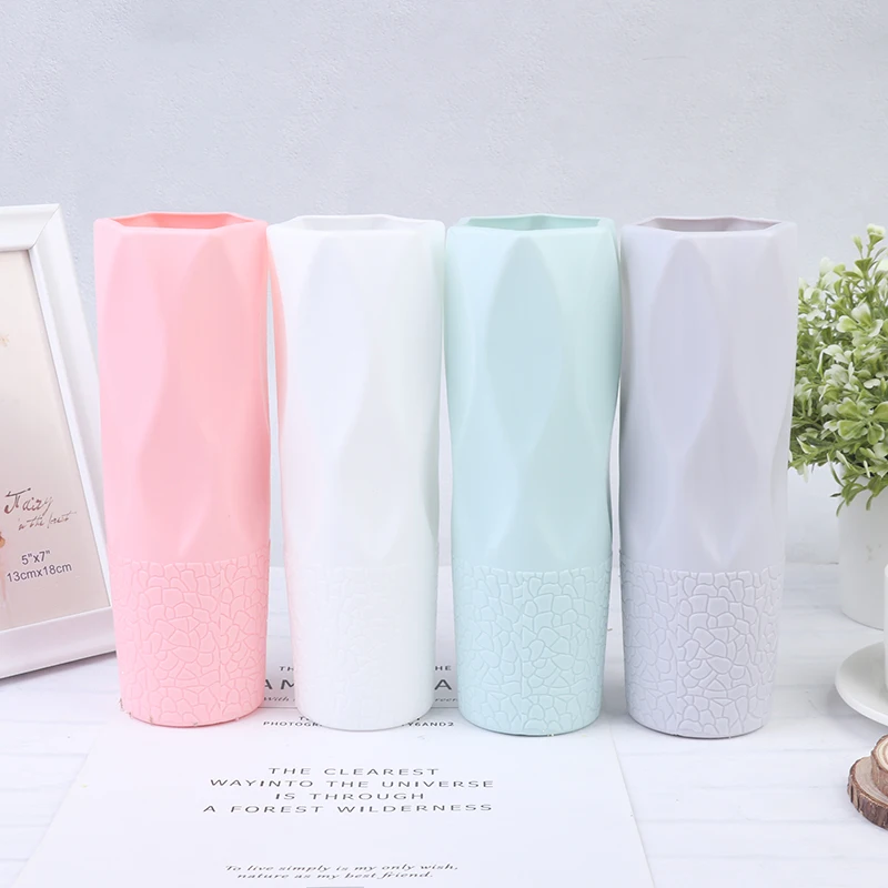 Цветочная фотография пластиковая ваза белая имитация керамический цветочный