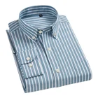 DAVYDAISY 2020 Высококачественная Хлопковая мужская рубашка оксфорд с длинными рукавами Классическая однотонная полосатая Повседневная рубашка 11 цветов DS159