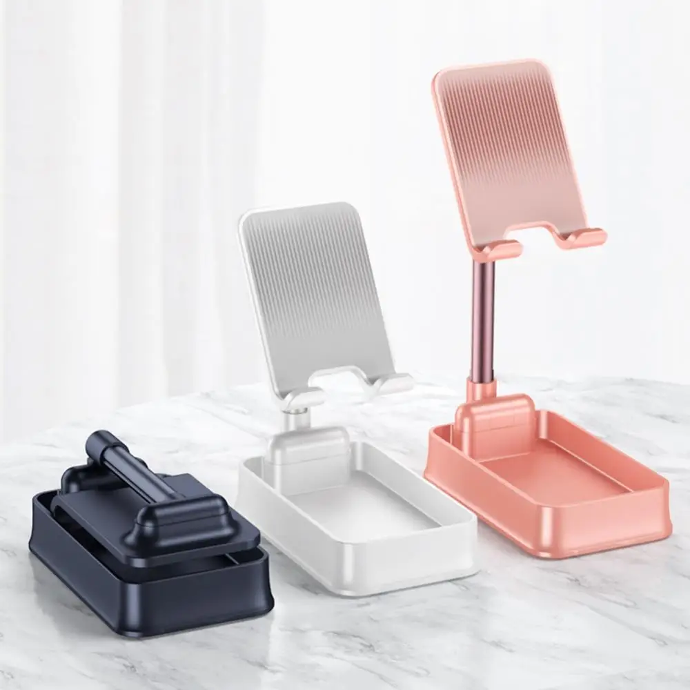 

Mini Portable Foldable Desktop Tablet Mobile Phone Holder Storage Container Bracket