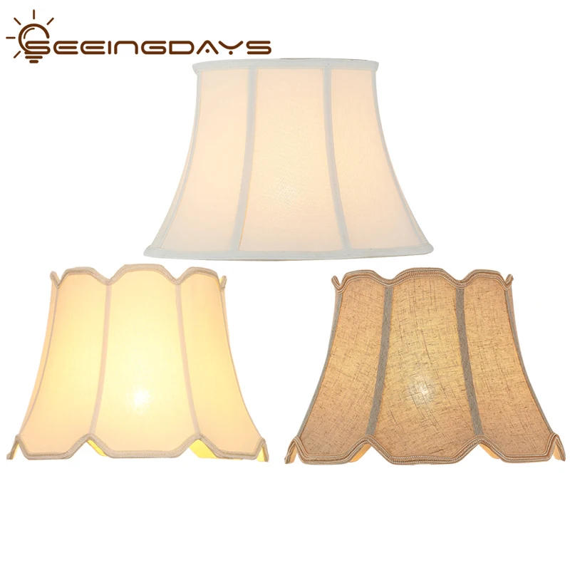 Court Octagonal Fabric Bedroom Bedside Lampshade European Floor Lamp Wall Lamp Shade